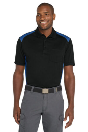 CS416 cornerstone select snag-proof two way colorblock pocket polo