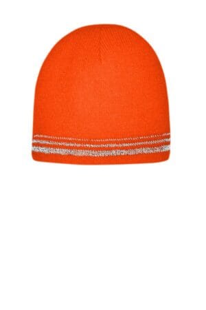 CS804 cornerstone lined enhanced visibility with reflective stripes beanie