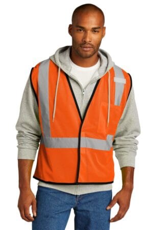 CSV100 cornerstone ansi 107 class 2 economy mesh one-pocket vest