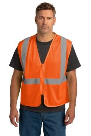 CSV101 cornerstone ansi 107 class 2 economy mesh zippered vest