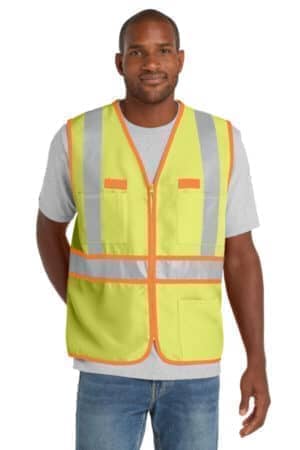 CSV407 cornerstone-ansi 107 class 2 dual-color safety vest