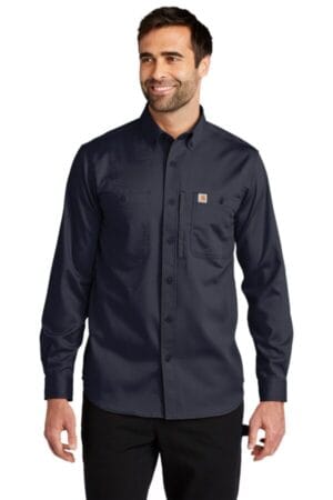 NAVY CT102538 carhartt rugged professional series long sleeve shirt