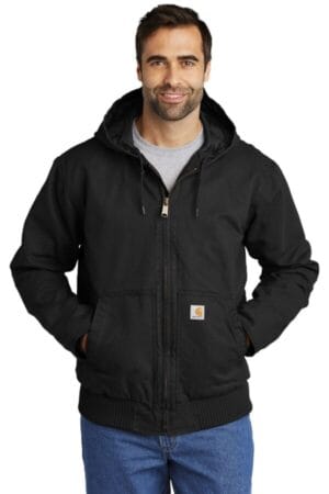 BLACK CT104050 carhartt washed duck active jac