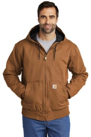 CARHARTT BROWN CT104050 carhartt washed duck active jac