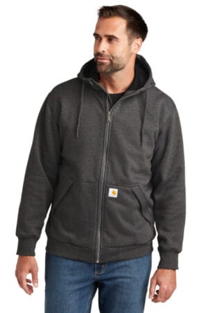 CARBON HEATHER CT104078 carhartt midweight thermal-lined full-zip sweatshirt