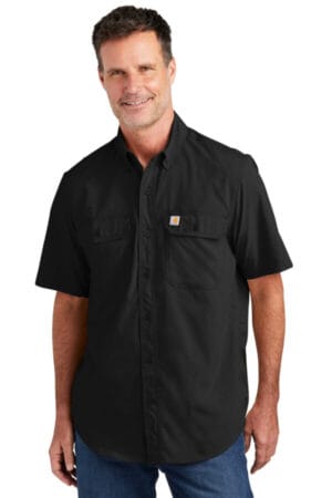 BLACK CT105292 carhartt force solid short sleeve shirt