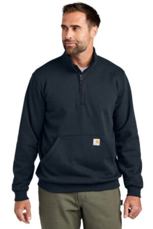 NEW NAVY CT105294 carhartt midweight 1/4-zip mock neck sweatshirt