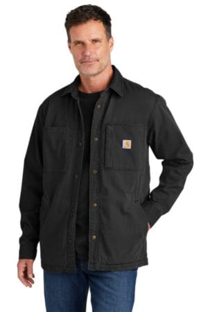CT105532 carhartt rugged flex fleece-lined shirt jac