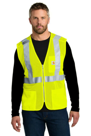 CT106171 carhartt ansi class 2 mesh zip-front vest