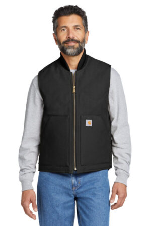 BLACK CT106676 carhartt duck vest