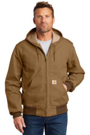 CARHARTT BROWN CT106678 carhartt thermal-lined duck active jac