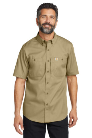 DARK KHAKI CT106688 carhartt rugged professional series short sleeve shirt