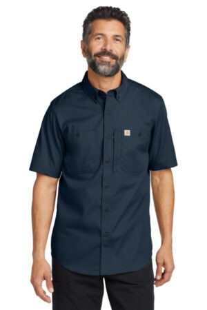 NAVY CT106688 carhartt rugged professional series short sleeve shirt