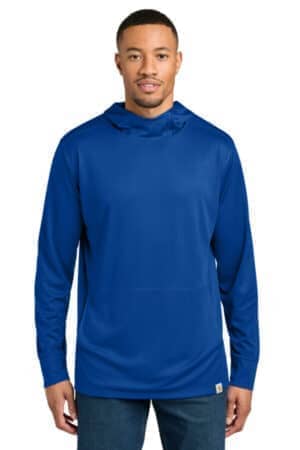 ROYAL GLASS BLUE ROYAL GLASS BLUE CT106923 carhartt force sun defender long sleeve hooded t-shirt