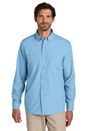 FRESH WATER BLUE CT107106 carhartt force sun defender long sleeve shirt