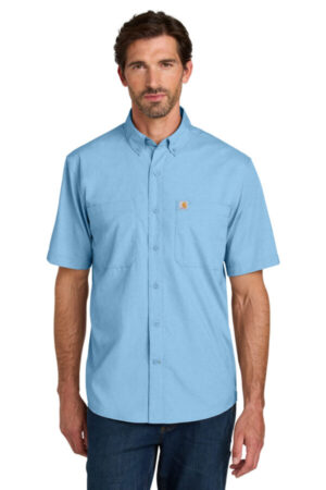 FRESH WATER BLUE CT107107 carhartt force sun defender short sleeve shirt