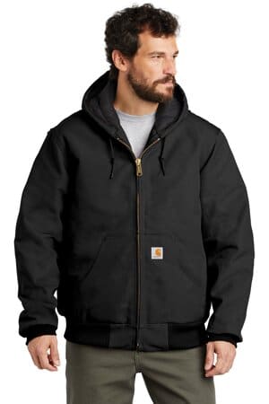 CTSJ140 carhartt quilted-flannel-lined duck active jac