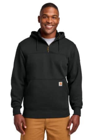 CTT100617 carhartt tall rain defender paxton heavyweight hooded zip mock sweatshirt