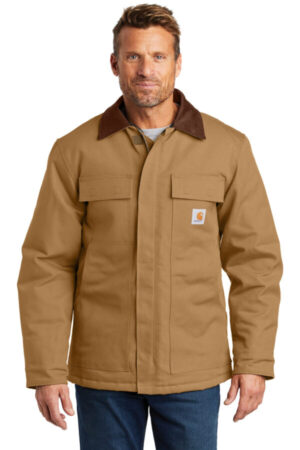 CARHARTT BROWN CTT106674 carhartt tall duck traditional coat