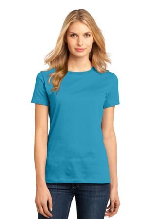 BRIGHT TURQUOISE DM104L district women's perfect weight tee