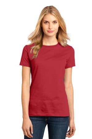CLASSIC RED DM104L district women's perfect weight tee