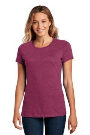 HEATHERED LOGANBERRY DM104L district women's perfect weight tee