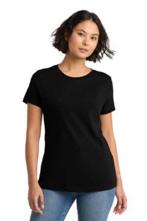JET BLACK DM104L district women's perfect weight tee