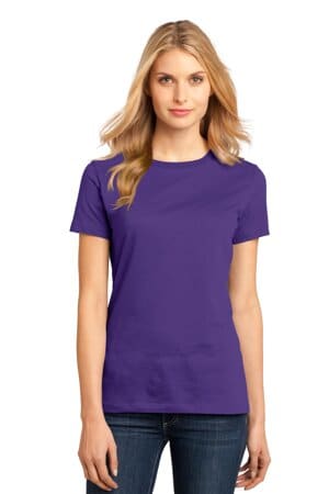 PURPLE DM104L district women's perfect weight tee