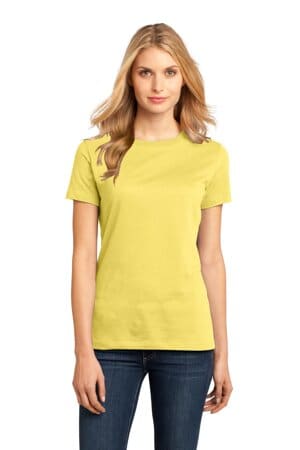 YELLOW DM104L district women's perfect weight tee