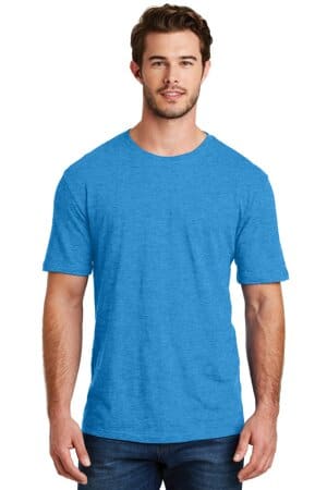 HEATHERED BRIGHT TURQUOISE DM108 district perfect blend cvc tee