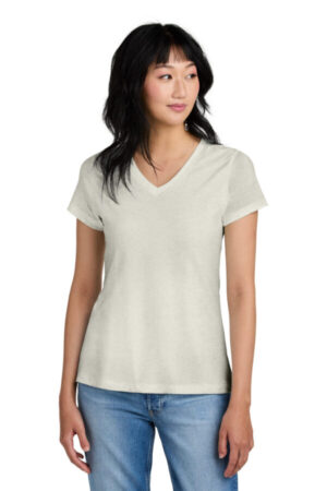 OATMEAL HEATHER DM1170L district-women's perfect weight v-neck tee