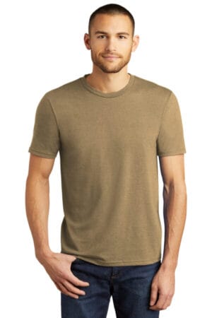 COYOTE BROWN HEATHER DM130 district perfect tri tee