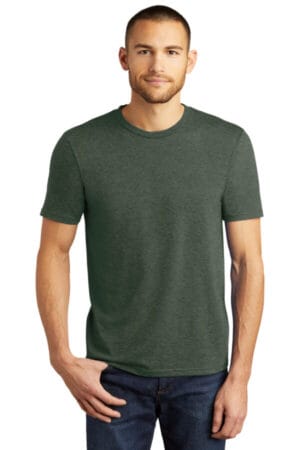 HEATHERED FOREST GREEN DM130 district perfect tri tee