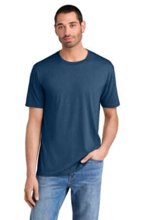 HEATHERED NEPTUNE BLUE DM130 district perfect tri tee
