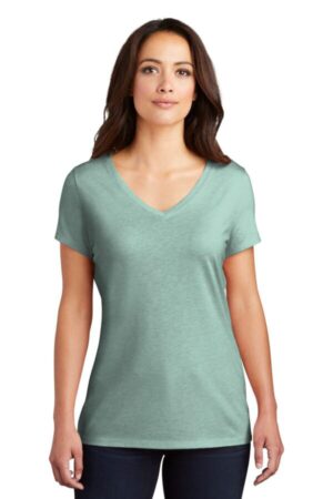 HEATHERED DUSTY SAGE DM1350L district women's perfect tri v-neck tee