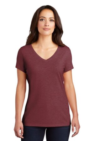 MAROON FROST DM1350L district women's perfect tri v-neck tee