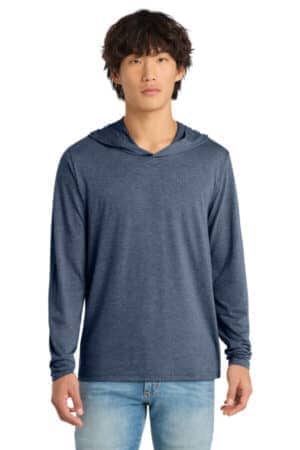 NAVY FROST DM139 district perfect tri long sleeve hoodie