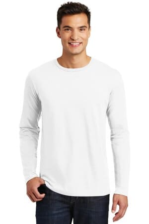 BRIGHT WHITE DT105 district perfect weight long sleeve tee