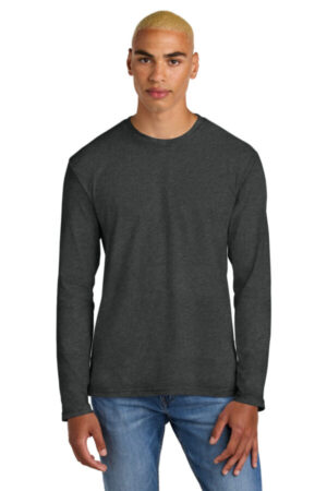 HEATHERED CHARCOAL DT105 district perfect weight long sleeve tee