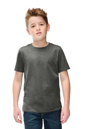 HEATHERED CHARCOAL DT108Y district youth perfect blend cvc tee