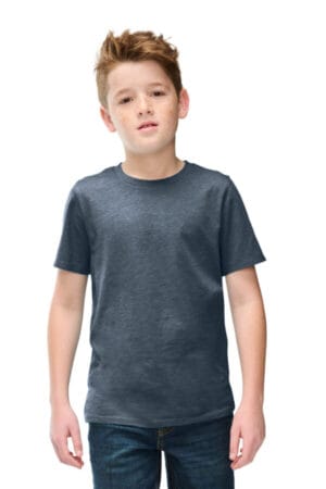 HEATHERED NAVY DT108Y district youth perfect blend cvc tee