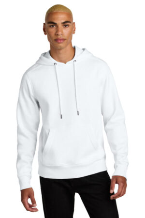 BRIGHT WHITE DT1101 district perfect weight fleece hoodie