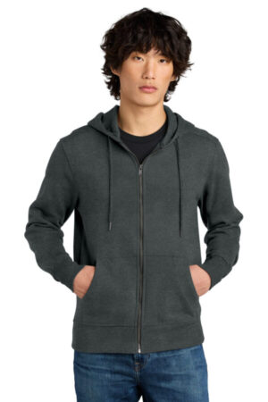 DT1103 district perfect weight fleece full-zip hoodie