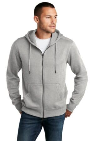 DT1103 district perfect weight fleece full-zip hoodie