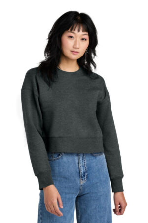 DT1105 district women's perfect weight fleece cropped crew