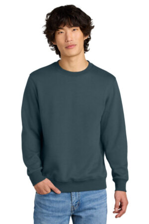 DEEP STEEL BLUE DT1106 district perfect weight fleece crew