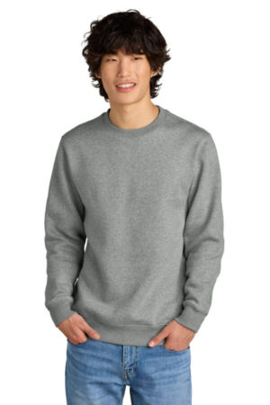 HEATHERED STEEL DT1106 district perfect weight fleece crew