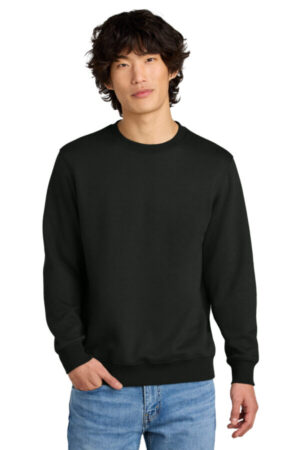 JET BLACK DT1106 district perfect weight fleece crew