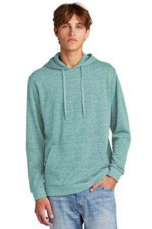 HEATHERED EUCALYPTUS BLUE DT1300 district perfect tri fleece pullover hoodie