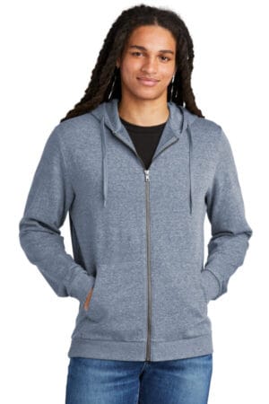 NAVY FROST DT1302 district perfect tri fleece full-zip hoodie
